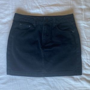 Black Jean Skirt